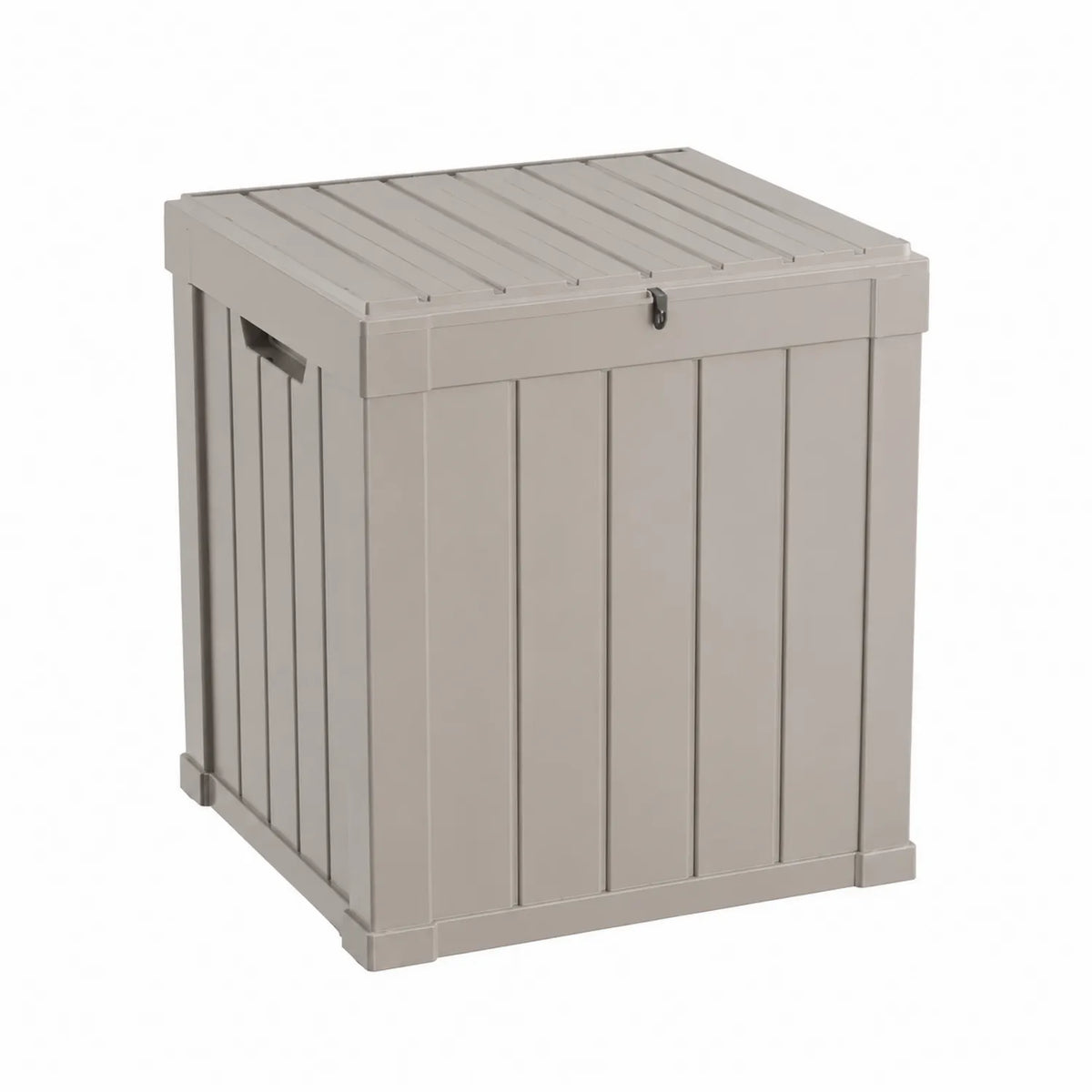 Coffre de rangement en plastique polypropylène beige 57x44x55 cm