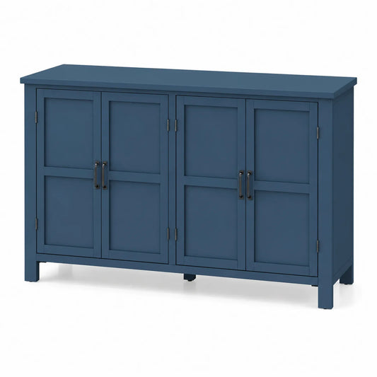 Buffet en bois MDF Bleu à quatre portes