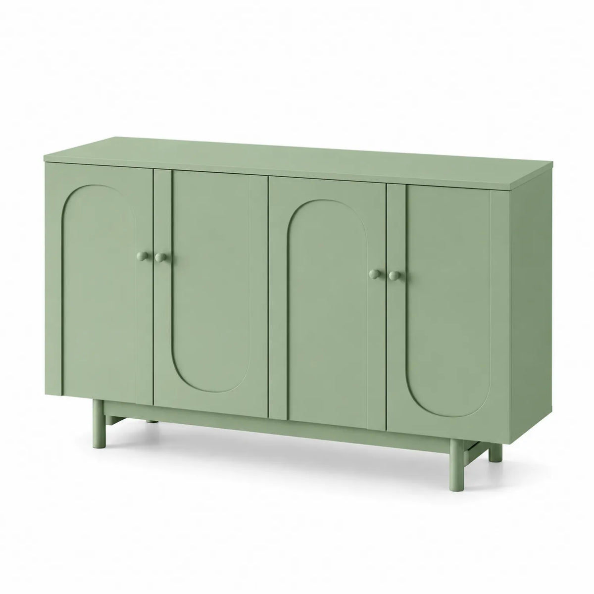 Buffet en Bois MDF Vert 120x40x80 cm