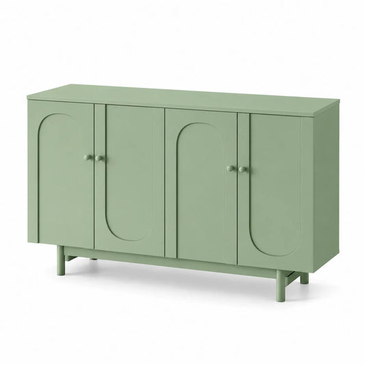 Buffet en Bois MDF Vert 120x40x80 cm